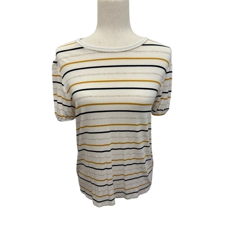 Mindy Mae’s Market Tshirt, women’s medium, striped